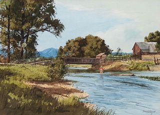 Brett James Smith 
(American, b. 1958)
Montana Spring Creek