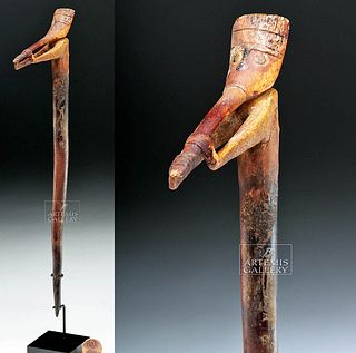 Pre-Columbian Paracas Camelid Bone Scepter - Shaman