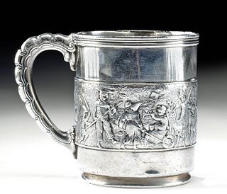 1879 American Tiffany Sterling Silver Christening Mug