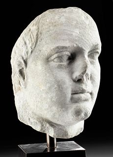 Lifesize Ptolemaic Hellenistic Marble Head, ex-Bonhams