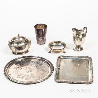 Group of Sterling Silver, .800 Silver, Coin Silver, and Silver-plated Items