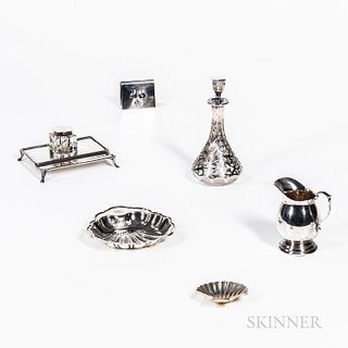 Six Pieces of Sterling Silver Tableware