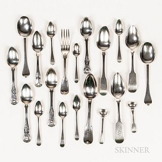 Group of English and Continental Silver Flatware