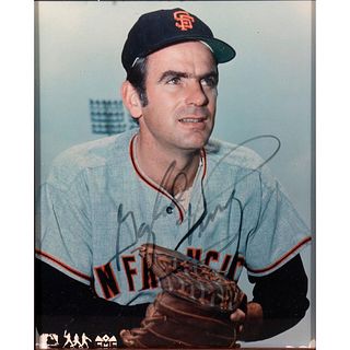 Signed baseball photograph