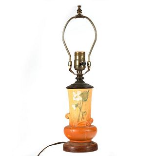 Roseville Floral Vase/Lamp