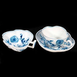 Meissen Porcelain Tea Cup and Saucer