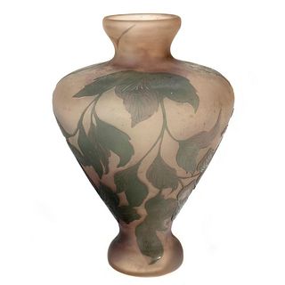 Cameo Glass Vase after Galle