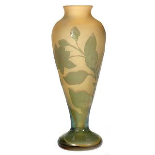 Cameo Glass Vase, after Galle