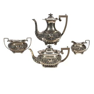 Hallmarked English Sterling Silver Tea and Coffee Service