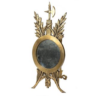 Napoleonic Style Gilt Bronze Mirror
