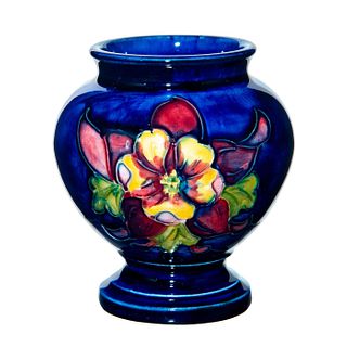 Small Moorcroft Pottery Vase, Columbine Pattern