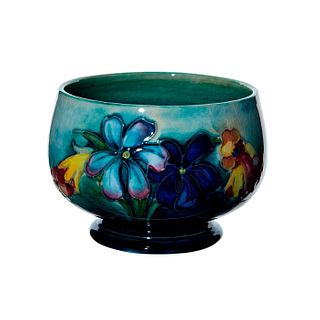 Moorcroft Art Pottery Sugar Bowl, Signed