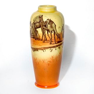 Royal Doulton Ceramic Vase, Desert Scene