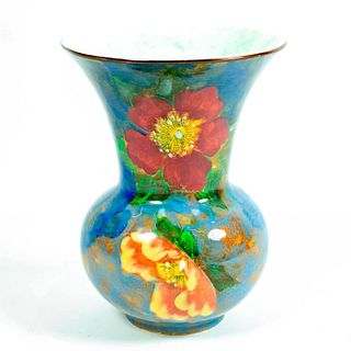Royal Doulton, Blue Wild Rose Vase