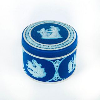 Wedgwood Blue Jasperware Lidded Trinket Box