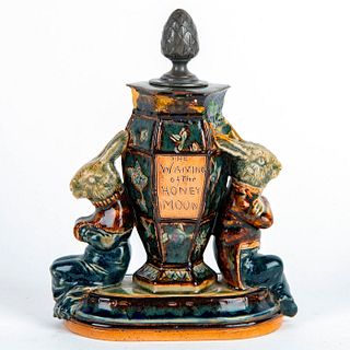Doulton Lambeth Figural Vase, The Waning Of The Honeymoon