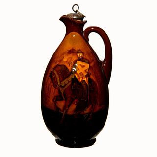 Royal Doulton Crusader Whiskey Flask for Greenless Brothers
