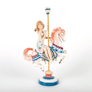 Girl On Carousel Horse 1001469 - Lladro Porcelain Figurine