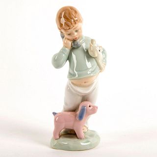 Boy on Phone 02001044 - Nao Porcelain Figure by Lladro