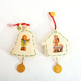 Goebel Hummel, Set of 2 Christmas Ornaments