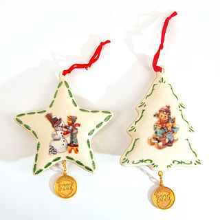 Goebel Hummel, Set of 2 Christmas Ornaments