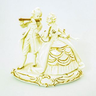 Vintage German Porcelain Figurine Grouping, Serenade
