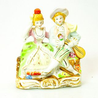 Vintage Porcelain Figurine Grouping, Victorian Couple