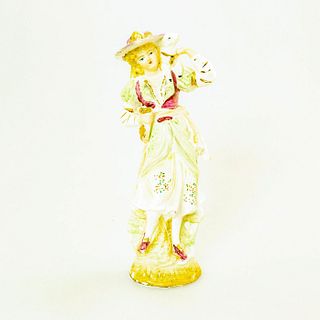 Vintage Porcelain Figurine, Shepherdess With Lamb