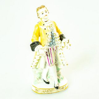 Vintage Bone China Lace Figurine, Victorian Man