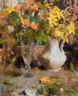 Richard Alan Schmid
(American, b. 1934)
Day Lilys and Roses, 1963