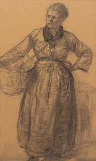 Leon Augustin Lhermitte
(French, 1844-1925)
Femme au panier