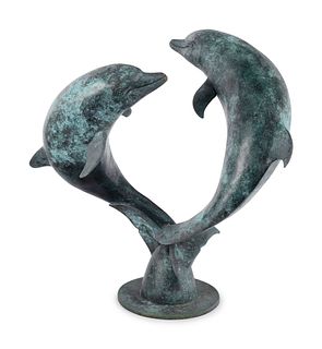 David Wynne
(British, 1926-2014)
Two Dolphins, 1985