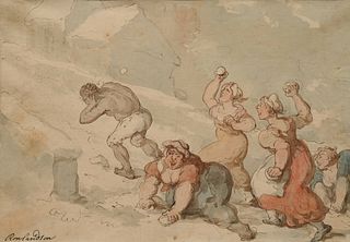 Thomas Rowlandson
(British, 1756-1827)
A Stoning