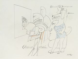 Saul Steinberg (American, 1914-1999)Conditioned Reflexer, 1965
