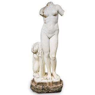 Antonio Frilli (Italian 1860-1920) 19th Cent. Marble "Aphrodite" Sculpture