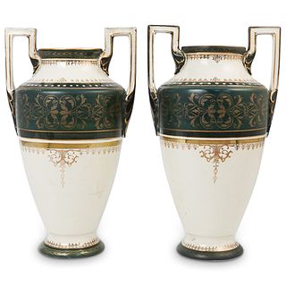 Pair Of Boch Freres Porcelain Vases