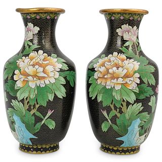 Chinese Cloisonne Enamel Vases