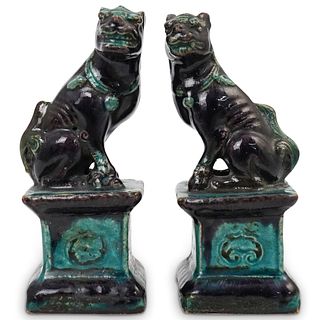 Pair Of Antique Chinese Foo Dogs