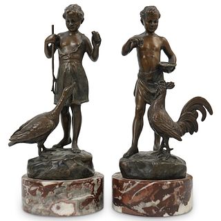Pair of Bronze Sculptures