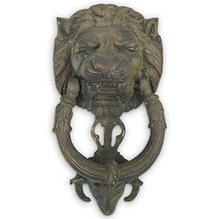 Antique Brass Lion Door knocker