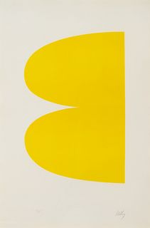 Ellsworth Kelly
(American, 1923-2015)
Yellow (Jaune), from Suite of Twenty-Seven Lithographs, 1964-1965