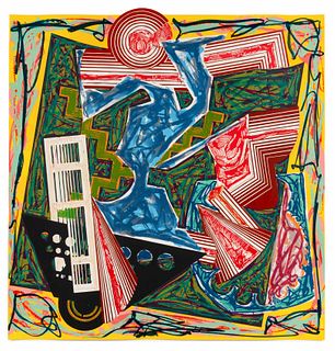 Frank Stella
(American, b. 1936)
Then Water Came and Quenched the Fire (from Illustrations after El Lissitzky's Had Gadya), 1984