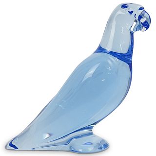 Baccarat Blue Crystal Parrot