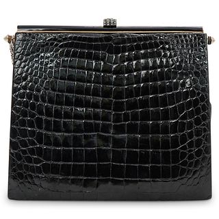 Vintage Crocodile Patent Leather Bag