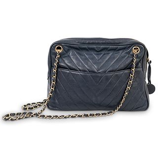 Chanel Chevron Lambskin Leather Bag
