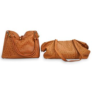 (2 Pc) Ostrich Leather Bags