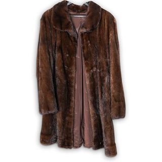 Ladies Brown Fur Coat