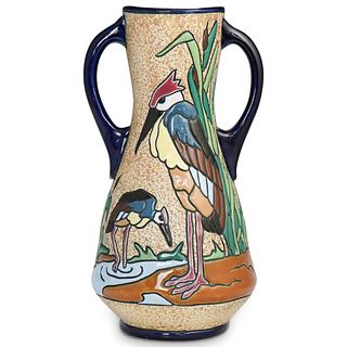 Amphora Porcelain Bird Vase