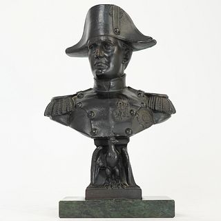"A. Jourdan" Metal Napoleon Bust