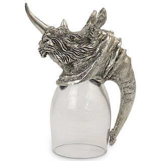 Frankli Wild Pewter and Glass Cup
